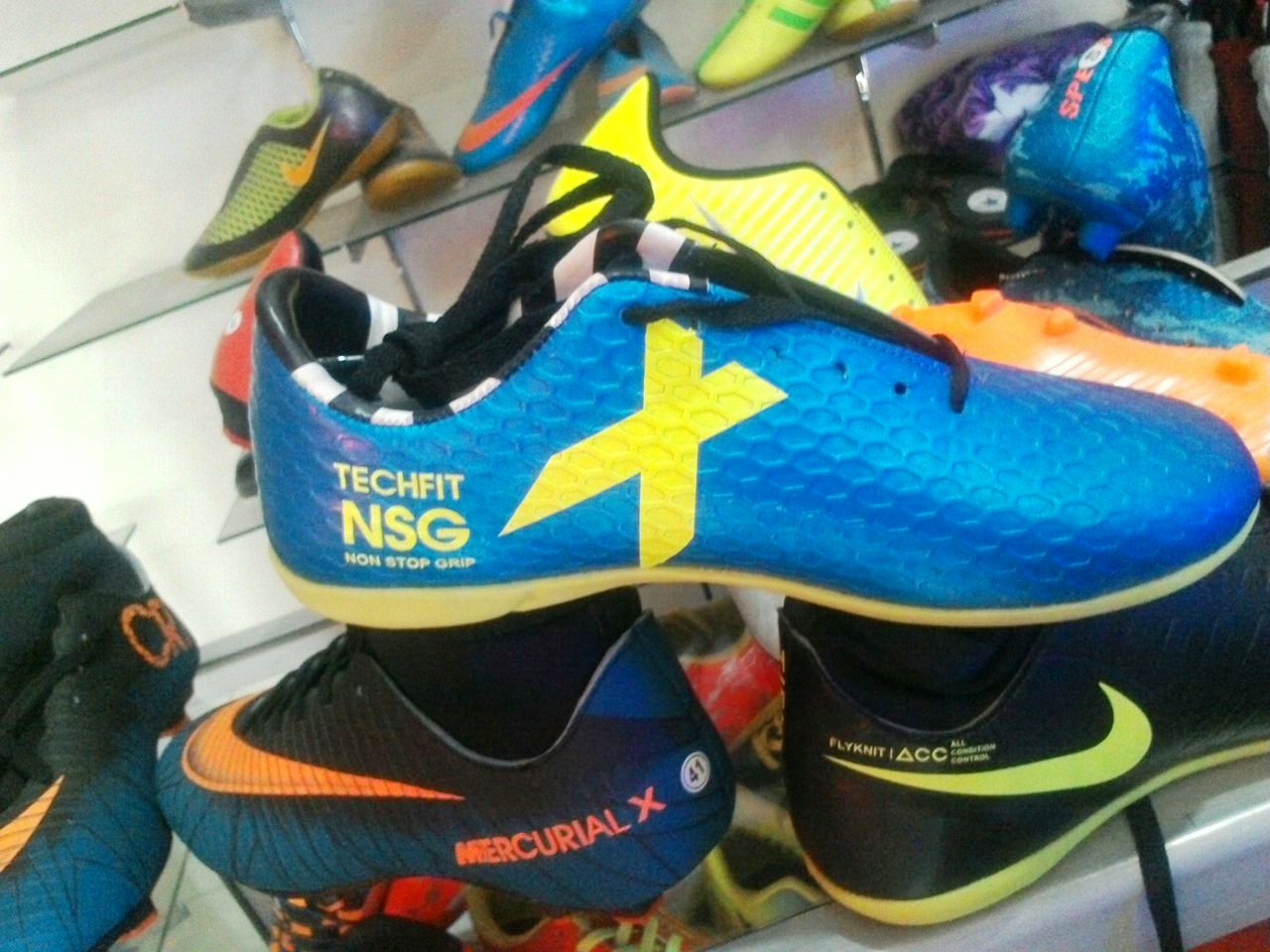 Footsall Shoes TECHFIT NSG (Blue-Yellow)