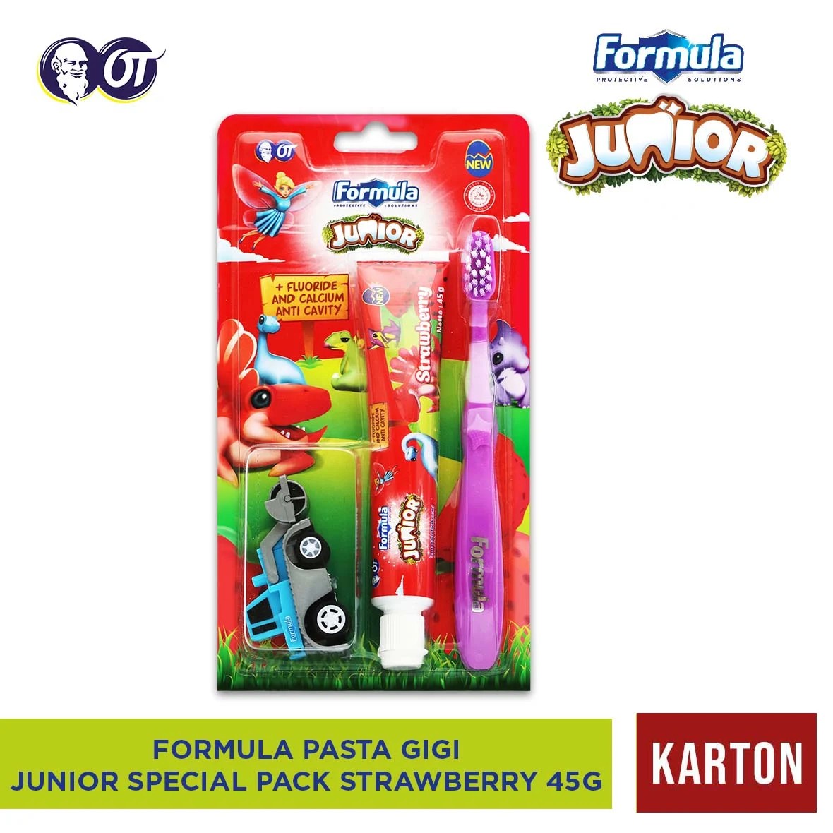 Formula Pasta Gigi Junior Spesial Pack Strawberry 45G