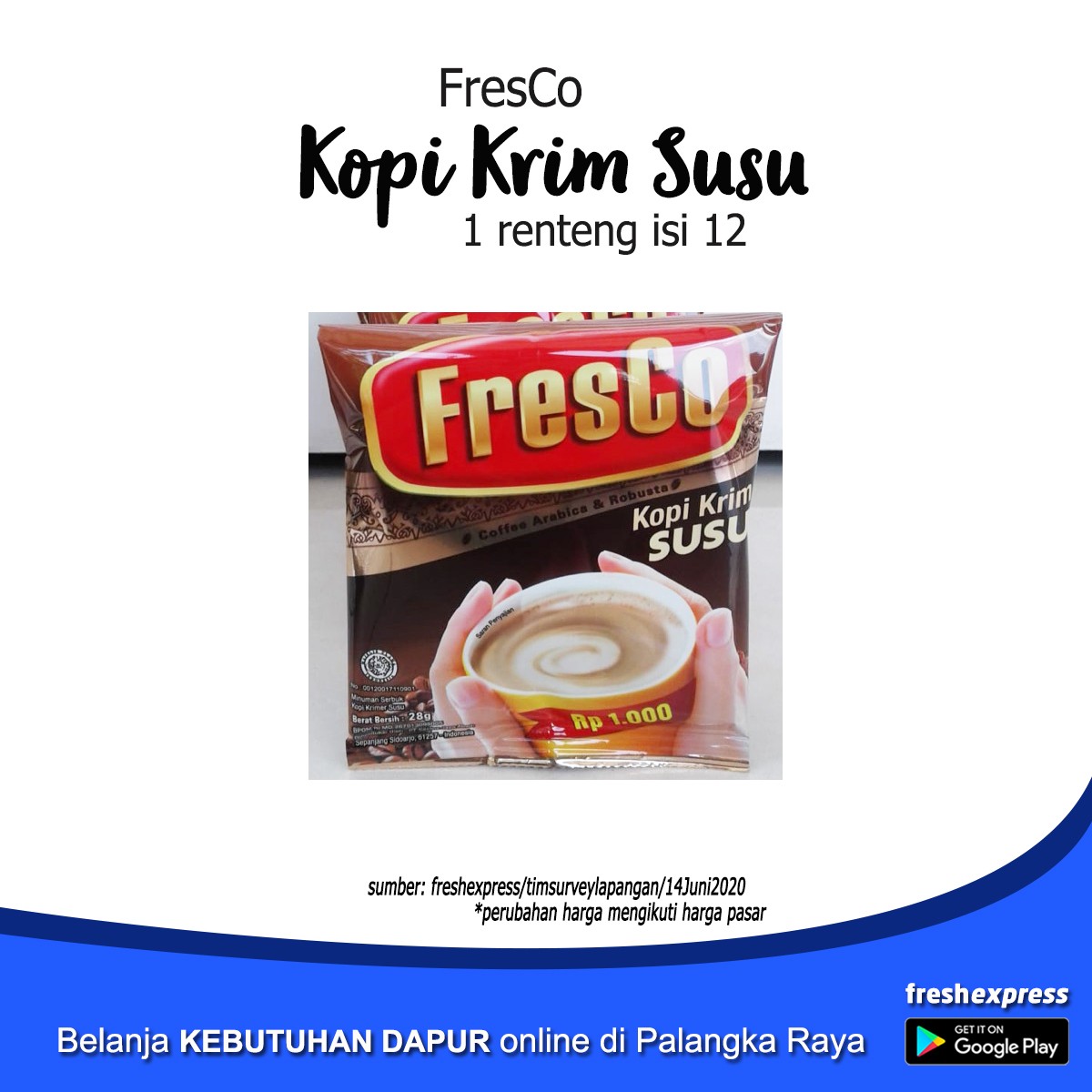 FresCo Kopi Krim Susu Isi 12