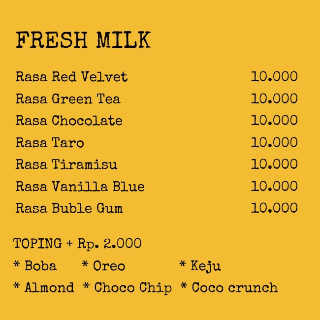 Fresh Milk Buble Gum