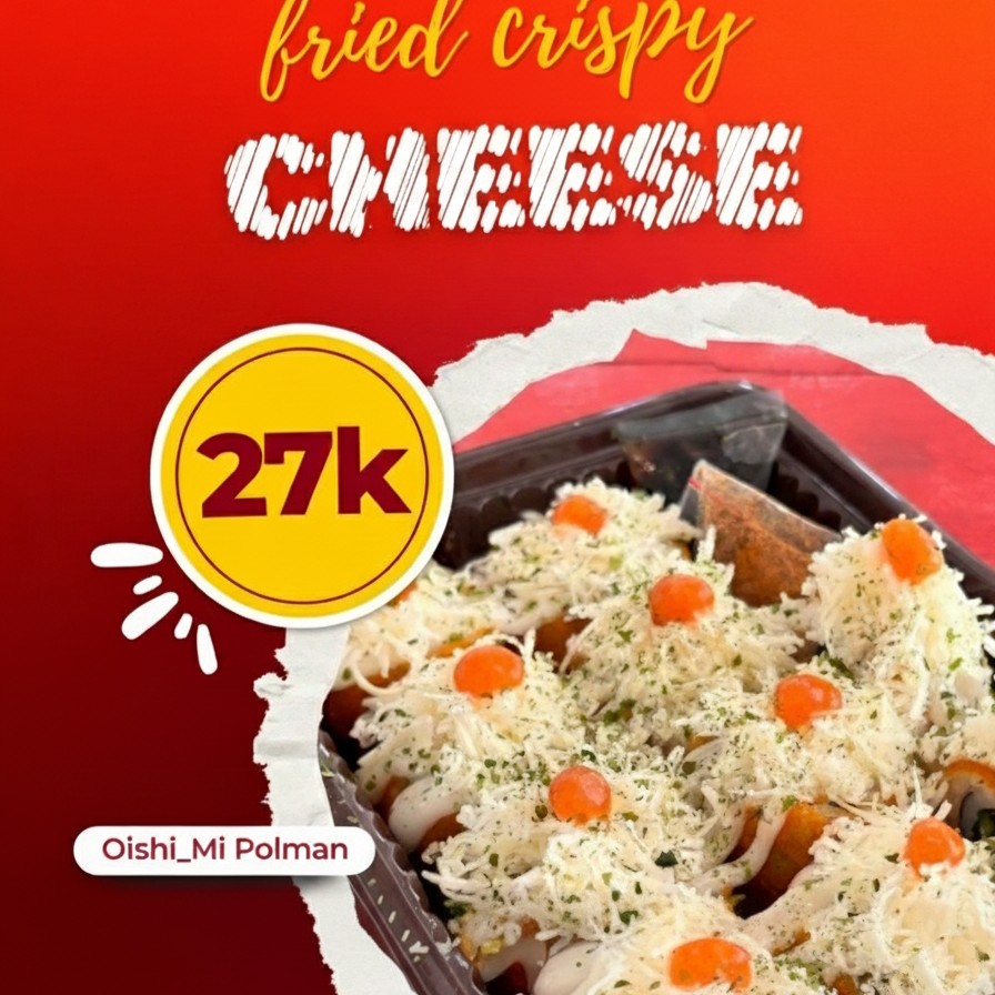 Fried crispy cheese