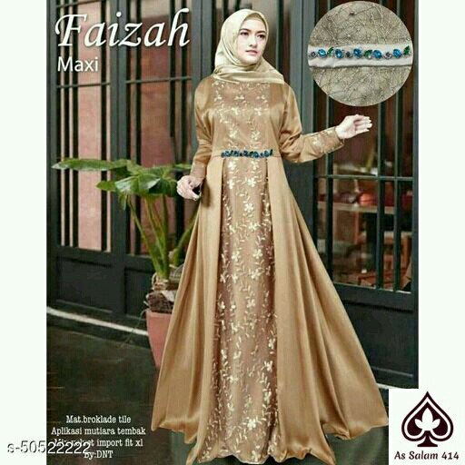 GAMIS BROKAT FAIZAH - GOLD