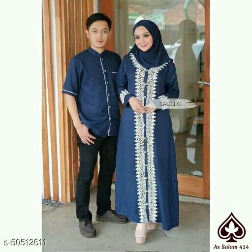 GAMIS COUPLE MUSLIM FRENDLY - NAVY BLUE