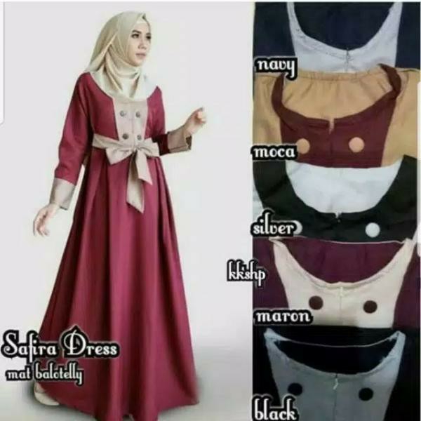 GAMIS SAFIRA KOMBINASI DRESS BUSUI