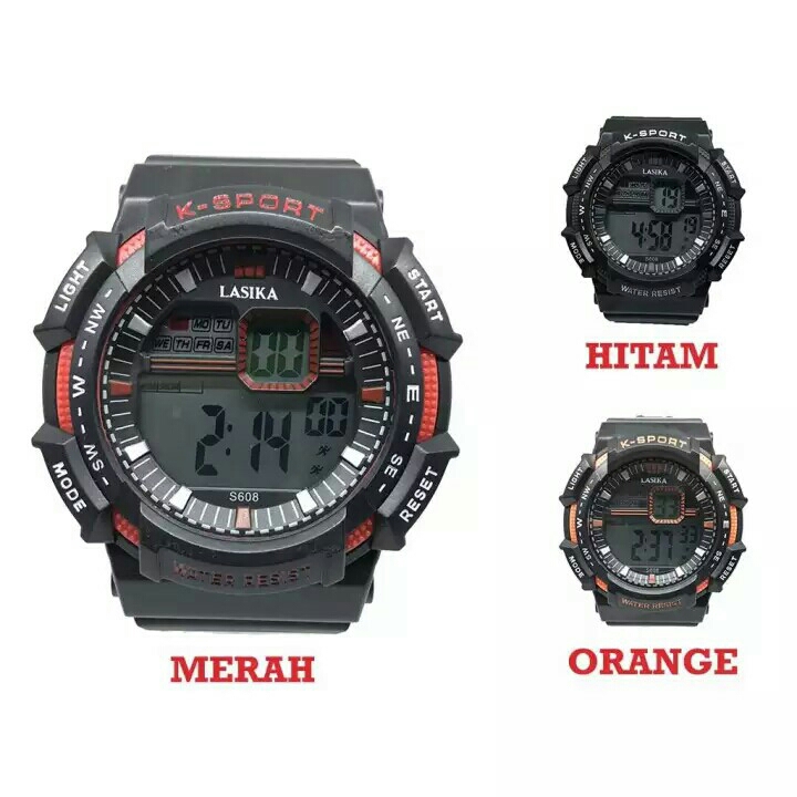 GRATIS ONGKIR Best Seller JAM TANGAN LASIKA PRIA DIGITAL SPORTY ORIGIN 4