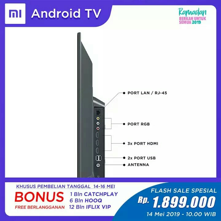 GRATIS ONGKIR Xiaomi MI LED TV 32 inch - Android Smart TV - PatchWal 4