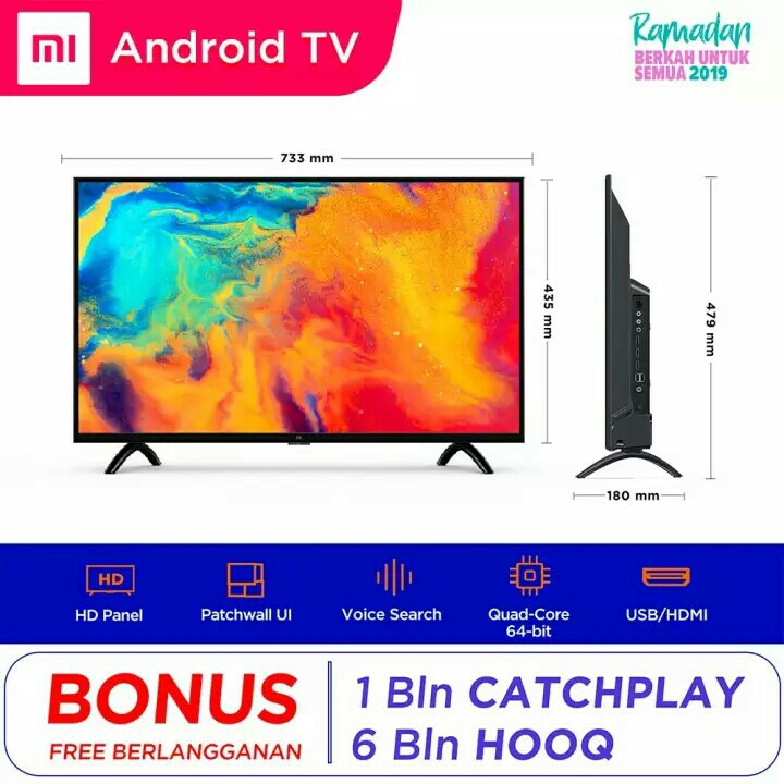 GRATIS ONGKIR Xiaomi MI LED TV 32 inch - Android Smart TV - PatchWal 4