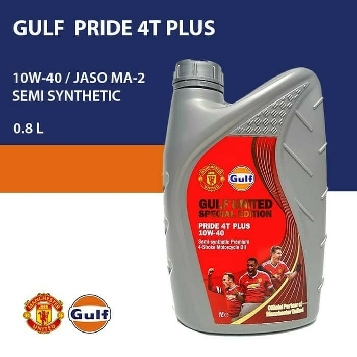 GULF PRIDE 4T PLUS 10W40 800Ml JASO MA2