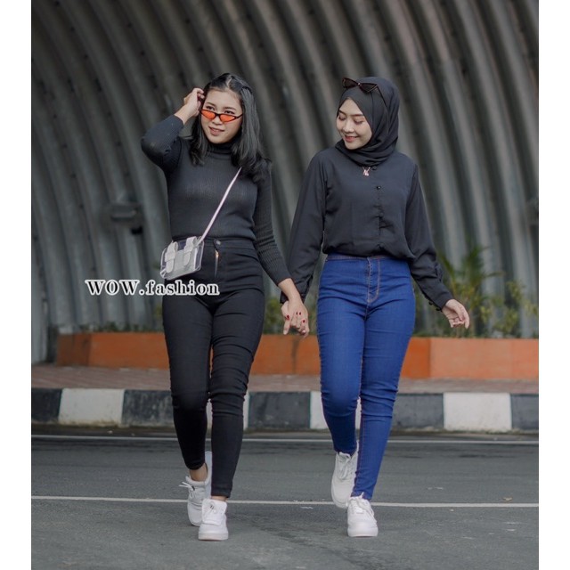 GW - CELANA POLOS HW JEANS POLOS