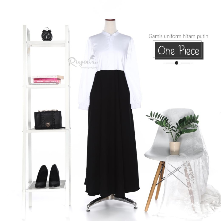 Gamis Hitam Putih  2