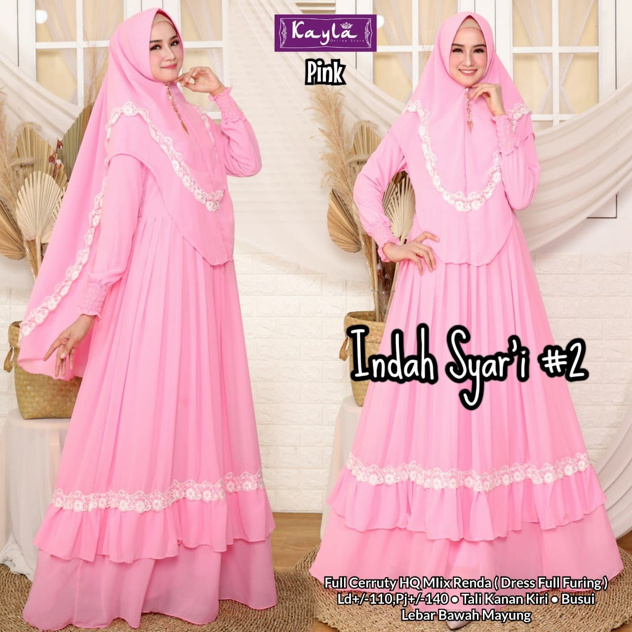 Gamis Indah Syari 2 Dari Brand KAILA