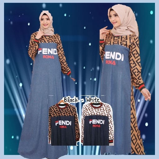 Gamis Jeans Allsize Id108 Panjang 138cm