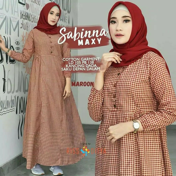 Gamis KATUN Kotak Sabinna TERMURAH 