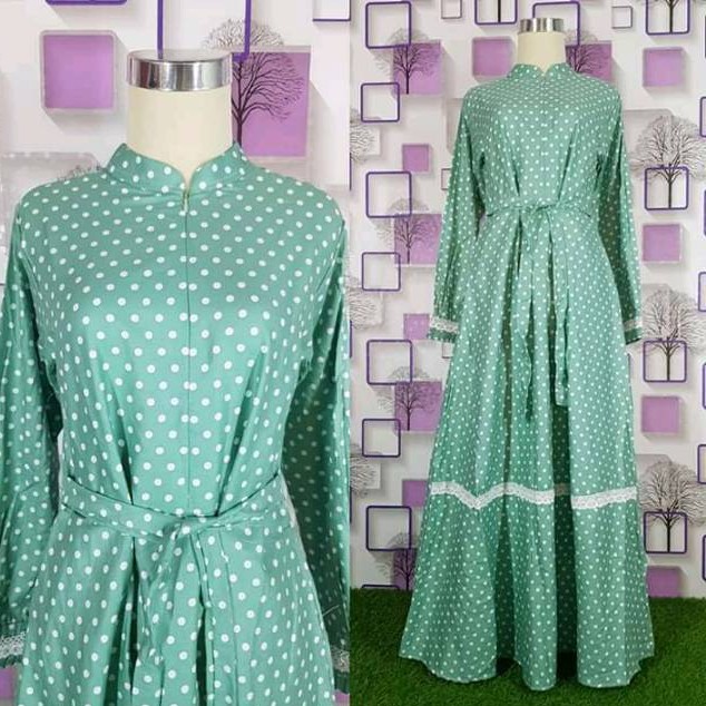 Gamis Kajep Polka