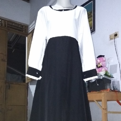 Gamis Kerja PNS Hitam Putih - Putih - Khaki - Pramuka