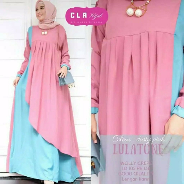 Gamis MOSCREPE Lulatone Maxi BEST SELLER 