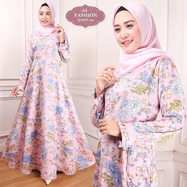 Gamis Maxi Amel04 Pink