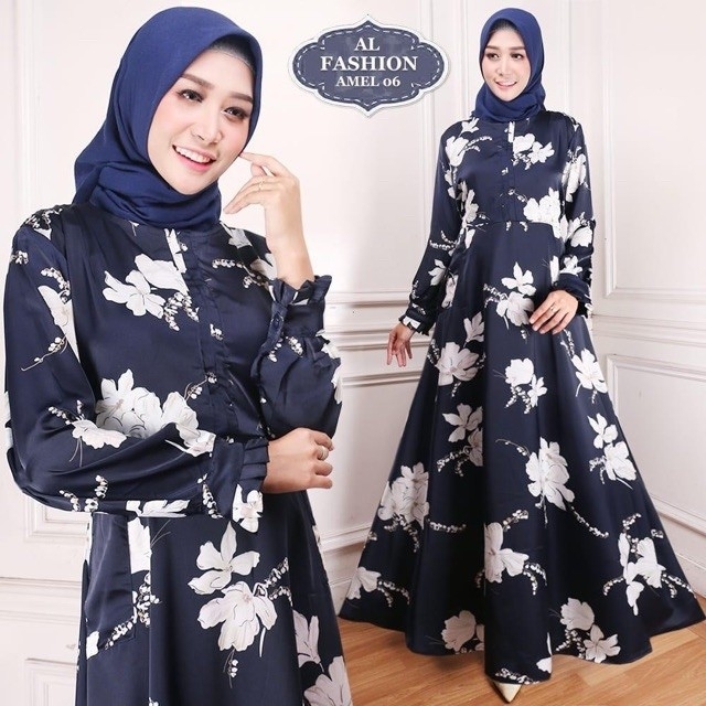 Gamis Maxi Amel06 Navy