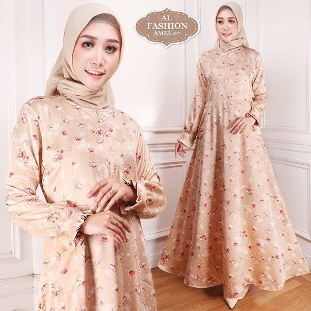 Gamis Maxi Amel07 Beige