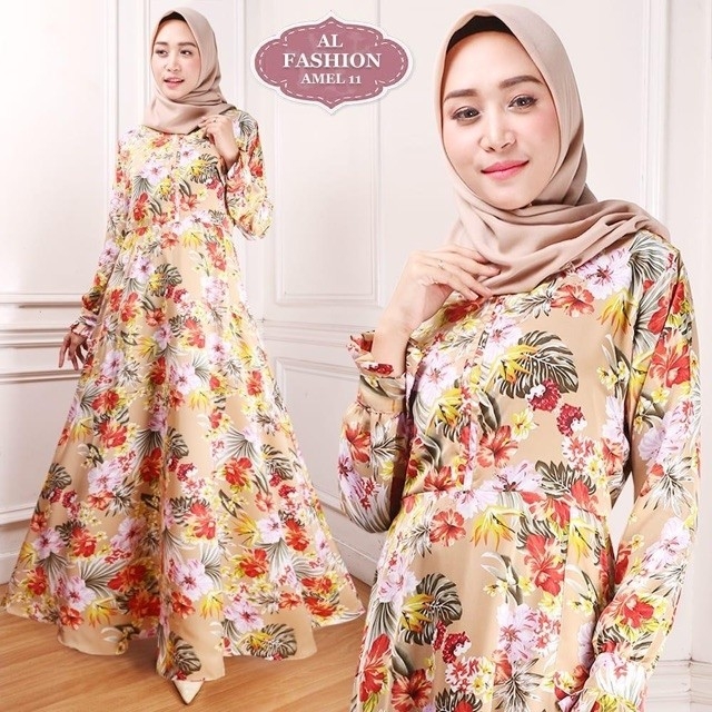 Gamis Maxi Amel11 Mocca Busana Muslimah