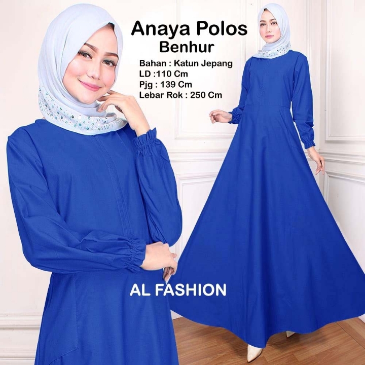 Gamis Maxi Anaya Polos BENHUR