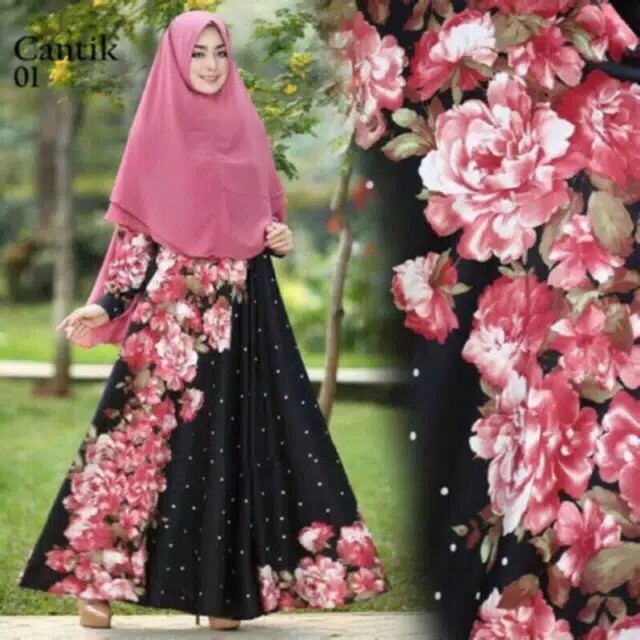 Gamis Maxi Maxmara Cantik01 - Hitam