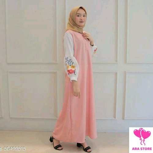 Gamis Modis - ABASTORE-Pink