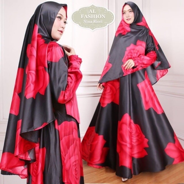 Gamis Muslim Maxi NiRi - Merah