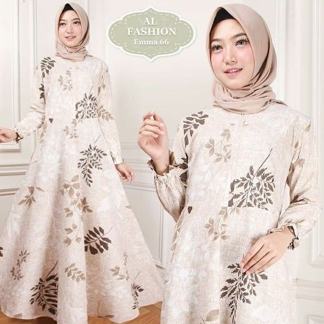 Gamis Muslimah Emma 66 Coklat 