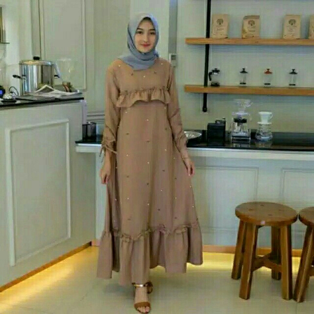 Gamis Mutiara Mocca