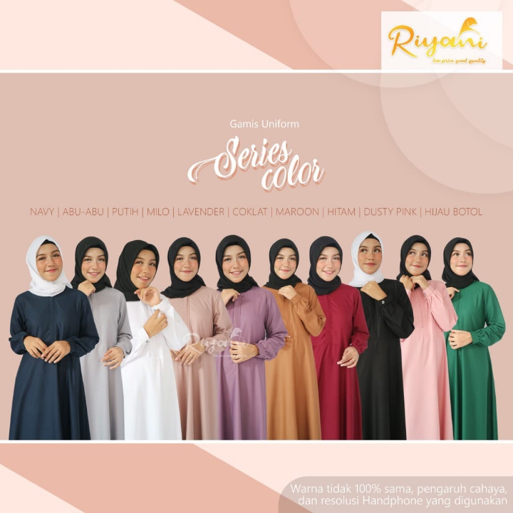 Gamis Polos Toyobo Fodu 