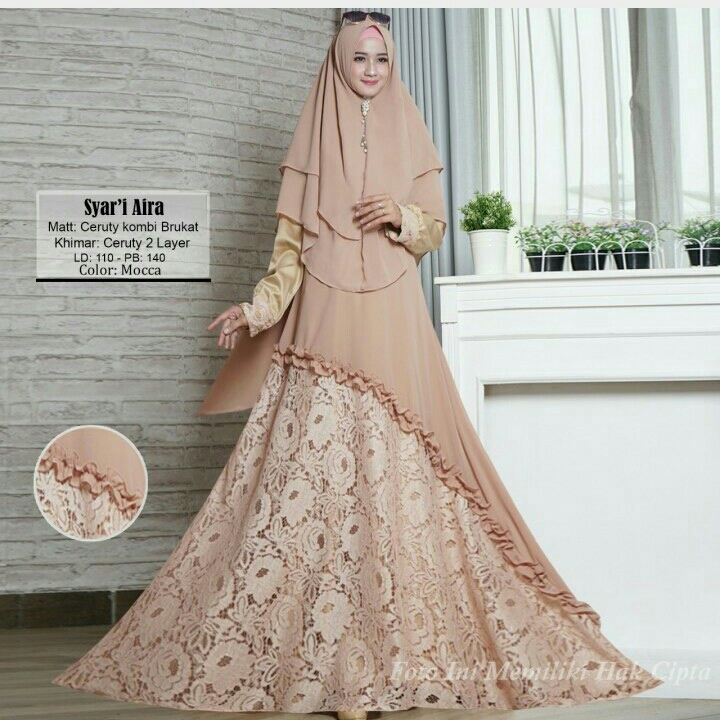 Gamis Syari Aira Mocca