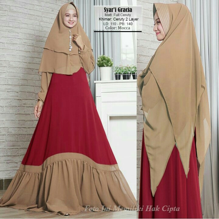 Gamis Syari Gracia Mocca