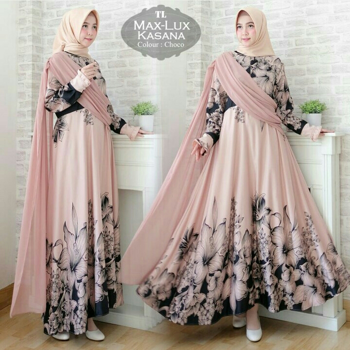 Gamis Syari Kasana Choco