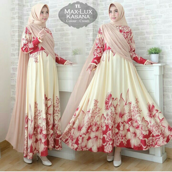 Gamis Syari Kasana Cream