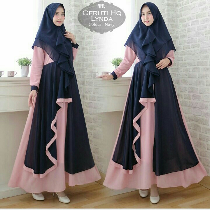 Gamis Syari Lynda Navy