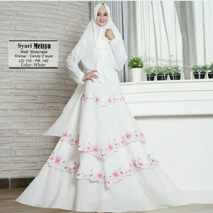 Gamis Syari Meisya White