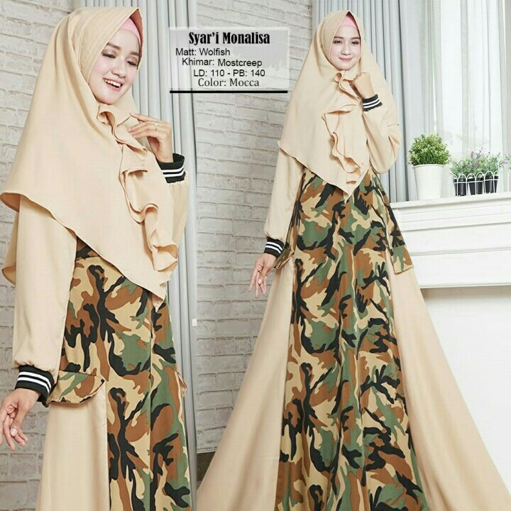 Gamis Syari Monalisa Mocca