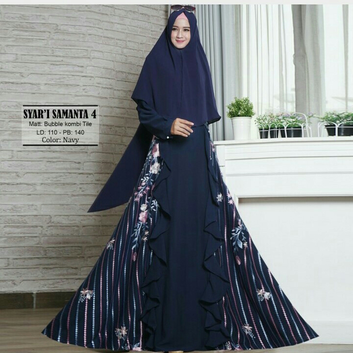 Gamis Syari Samanta Navy