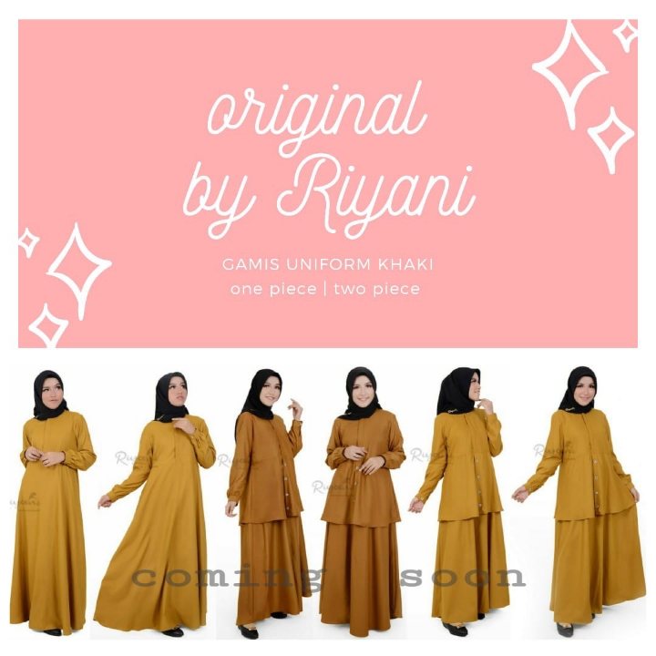Gamis Toyobo Khaki By Riyani 