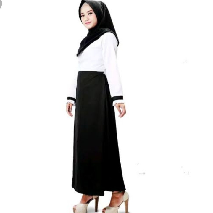 Gamis hitam putih