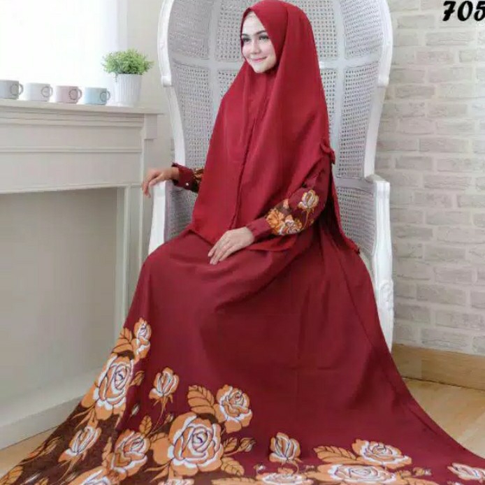 Gamis katun sashimi syari monalisa