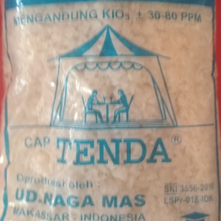 Garam Kasar Cap Tenda