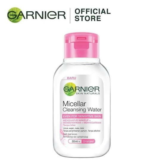Garnier micellar water pink