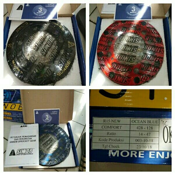 Gear Set Sinno Untuk R15 VVA V3