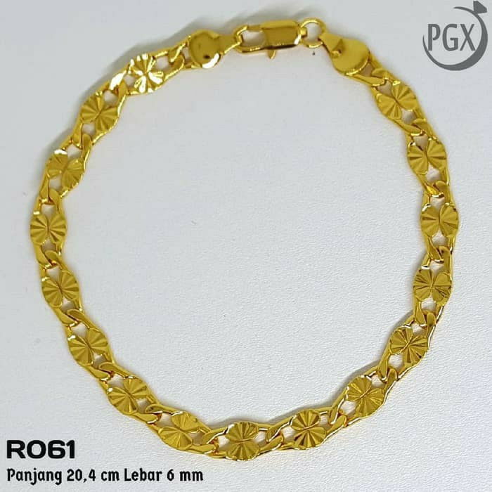 Gelang Rantai Xuping Yaxiya R061 - Emas Lapis 18 K