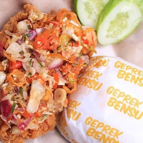 Geprek Bensu Sambal Matah Paket Nasi