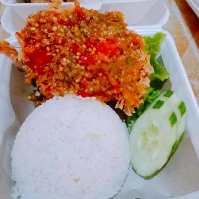 Geprek Paha Atau Sayap Plus Nasi