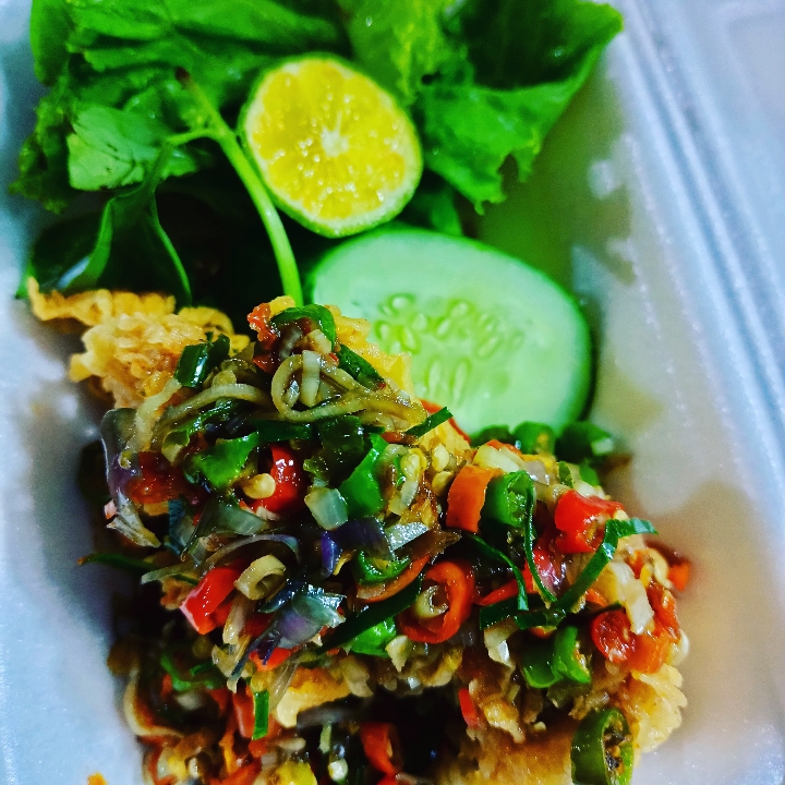 Geprek Sambel Matah Tanpa Nasi