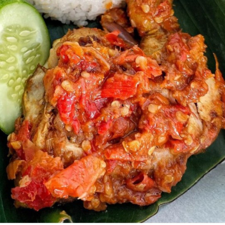 Geprek ayam goreng
